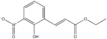 (E)-ethyl 3-(2-hydroxy-3-nitrophenyl)acrylate Struktur