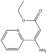 (E)-ethyl 3-amino-3-(pyridin-2-yl)acrylate Structure