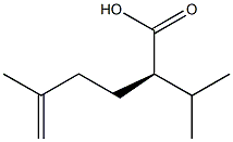 (R)-2-isopropyl-5-methylhex-5-enoic acid Struktur