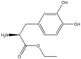 (S)-ethyl 2-amino-3-(3,4-dihydroxyphenyl)propanoate Structure