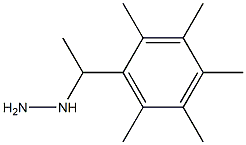 1-(1-(2,3,4,5,6-pentamethylphenyl)ethyl)hydrazine Struktur