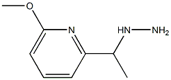 1-(1-(6-methoxypyridin-2-yl)ethyl)hydrazine Structure