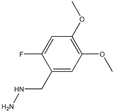 1-(2-fluoro-4,5-dimethoxybenzyl)hydrazine 化学構造式