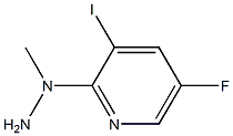 1-(5-fluoro-3-iodopyridin-2-yl)-1-methylhydrazine Struktur