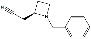 2-((R)-1-benzylazetidin-2-yl)acetonitrile 化学構造式