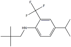 2-(trifluoromethyl)-4-isopropyl-N-neopentylbenzenamine Structure