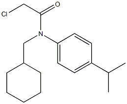 2-chloro-N-(cyclohexylmethyl)-N-(4-isopropylphenyl)acetamide Structure