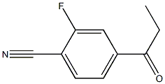 2-fluoro-4-propionylbenzonitrile Structure