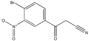 3-(4-bromo-3-nitrophenyl)-3-oxopropanenitrile Structure