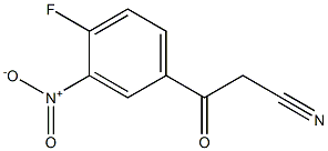 3-(4-fluoro-3-nitrophenyl)-3-oxopropanenitrile Structure