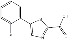 5-(2-fluorophenyl)thiazole-2-carboxylic acid Structure