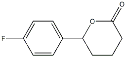 6-(4-fluorophenyl)-tetrahydropyran-2-one Struktur