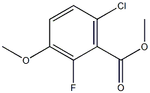 methyl 6-chloro-2-fluoro-3-methoxybenzoate,,结构式