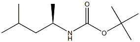 tert-butyl (R)-4-methylpentan-2-ylcarbamate Structure