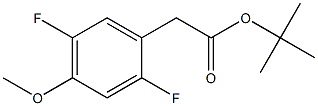tert-butyl 2-(2,5-difluoro-4-methoxyphenyl)acetate 结构式
