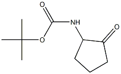 tert-butyl 2-oxocyclopentylcarbamate Struktur