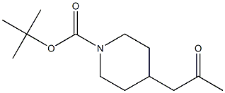 tert-butyl 4-(2-oxopropyl)piperidine-1-carboxylate Struktur