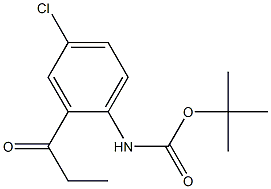 tert-butyl 4-chloro-2-propionylphenylcarbamate Struktur
