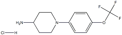 1-(4-(trifluoromethoxy)phenyl)piperidin-4-amine hydrochloride|