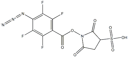 Sulfo-succinimidyl-4-azido-2,3,5,6-tetrafluorobenzoate Structure