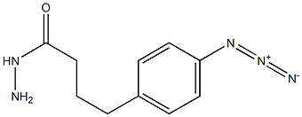 4-(4-Azidophenyl)butyric acid hydrazide 结构式