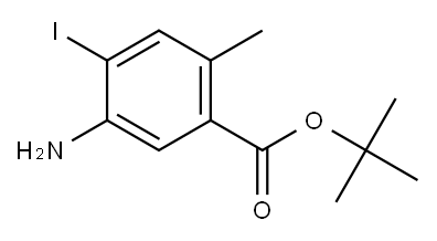 Tert-butyl (3-amino-4-iodo-6-methyl)benzoate Struktur