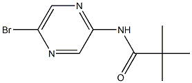 N-(5-bromopyrazin-2-yl)pivalamide Struktur