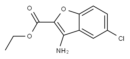 Ethyl 3-amino-5-chlorobenzofuran-2-carboxylate Structure