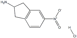2-amino-5-nitroindane hydrochloride Structure