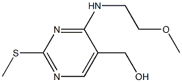 [4-(2-甲氧基-乙胺基)-2-甲磺酰基嘧啶-5-基]甲醇, , 结构式