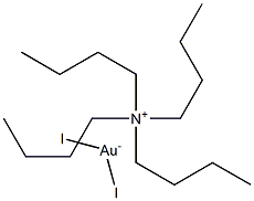 四丁铵二碘金酸盐, , 结构式