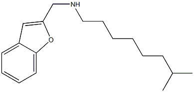 (1-benzofuran-2-ylmethyl)(7-methyloctyl)amine 化学構造式