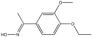(1E)-1-(4-ethoxy-3-methoxyphenyl)ethanone oxime Struktur