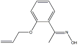 (1E)-1-[2-(allyloxy)phenyl]ethanone oxime Struktur