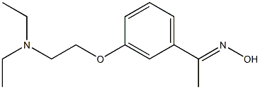 (1E)-1-{3-[2-(diethylamino)ethoxy]phenyl}ethanone oxime
