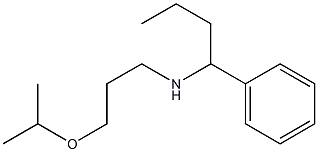 (1-phenylbutyl)[3-(propan-2-yloxy)propyl]amine Structure