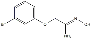 (1Z)-2-(3-bromophenoxy)-N'-hydroxyethanimidamide Structure