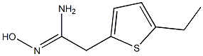 (1Z)-2-(5-ethylthien-2-yl)-N'-hydroxyethanimidamide Structure