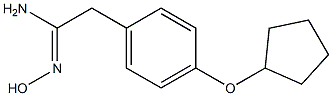 (1Z)-2-[4-(cyclopentyloxy)phenyl]-N'-hydroxyethanimidamide Structure