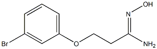 (1Z)-3-(3-bromophenoxy)-N'-hydroxypropanimidamide