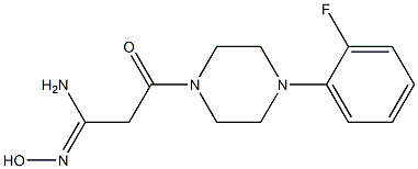 (1Z)-3-[4-(2-fluorophenyl)piperazin-1-yl]-N'-hydroxy-3-oxopropanimidamide