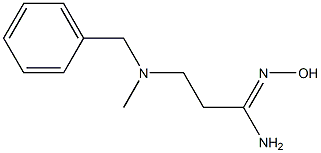 (1Z)-3-[benzyl(methyl)amino]-N'-hydroxypropanimidamide Structure