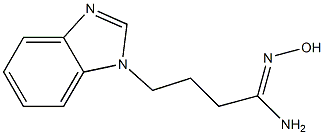 (1Z)-4-(1H-benzimidazol-1-yl)-N'-hydroxybutanimidamide Struktur