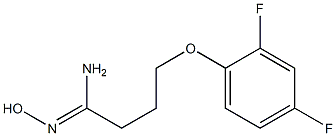 (1Z)-4-(2,4-difluorophenoxy)-N'-hydroxybutanimidamide Structure