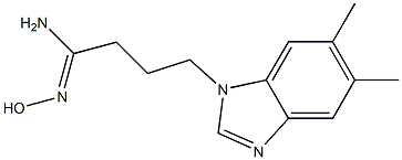 (1Z)-4-(5,6-dimethyl-1H-benzimidazol-1-yl)-N'-hydroxybutanimidamide