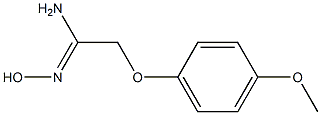 (1Z)-N'-hydroxy-2-(4-methoxyphenoxy)ethanimidamide Structure