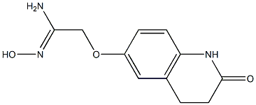 (1Z)-N'-hydroxy-2-[(2-oxo-1,2,3,4-tetrahydroquinolin-6-yl)oxy]ethanimidamide Structure