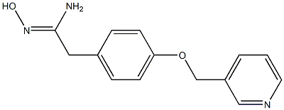 (1Z)-N'-hydroxy-2-[4-(pyridin-3-ylmethoxy)phenyl]ethanimidamide Structure