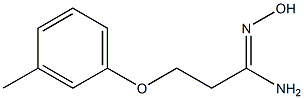 (1Z)-N'-hydroxy-3-(3-methylphenoxy)propanimidamide Structure