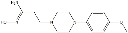 (1Z)-N'-hydroxy-3-[4-(4-methoxyphenyl)piperazin-1-yl]propanimidamide Structure